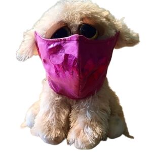 GIRL’S “MY FOILED HIPPO” PINK FACE MASK